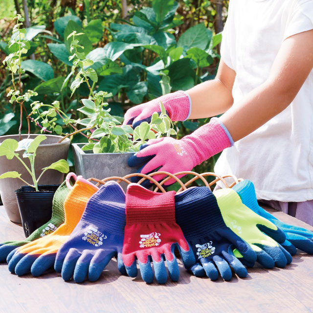 Kids Gardening Gloves, Children Garden Gloves with Rubber Coated Palm, for  2 to 8 Ages B